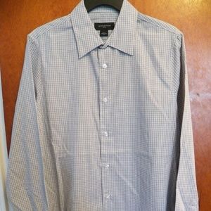 GRAY Modern Fit Long Sleeve Button Down Shirt